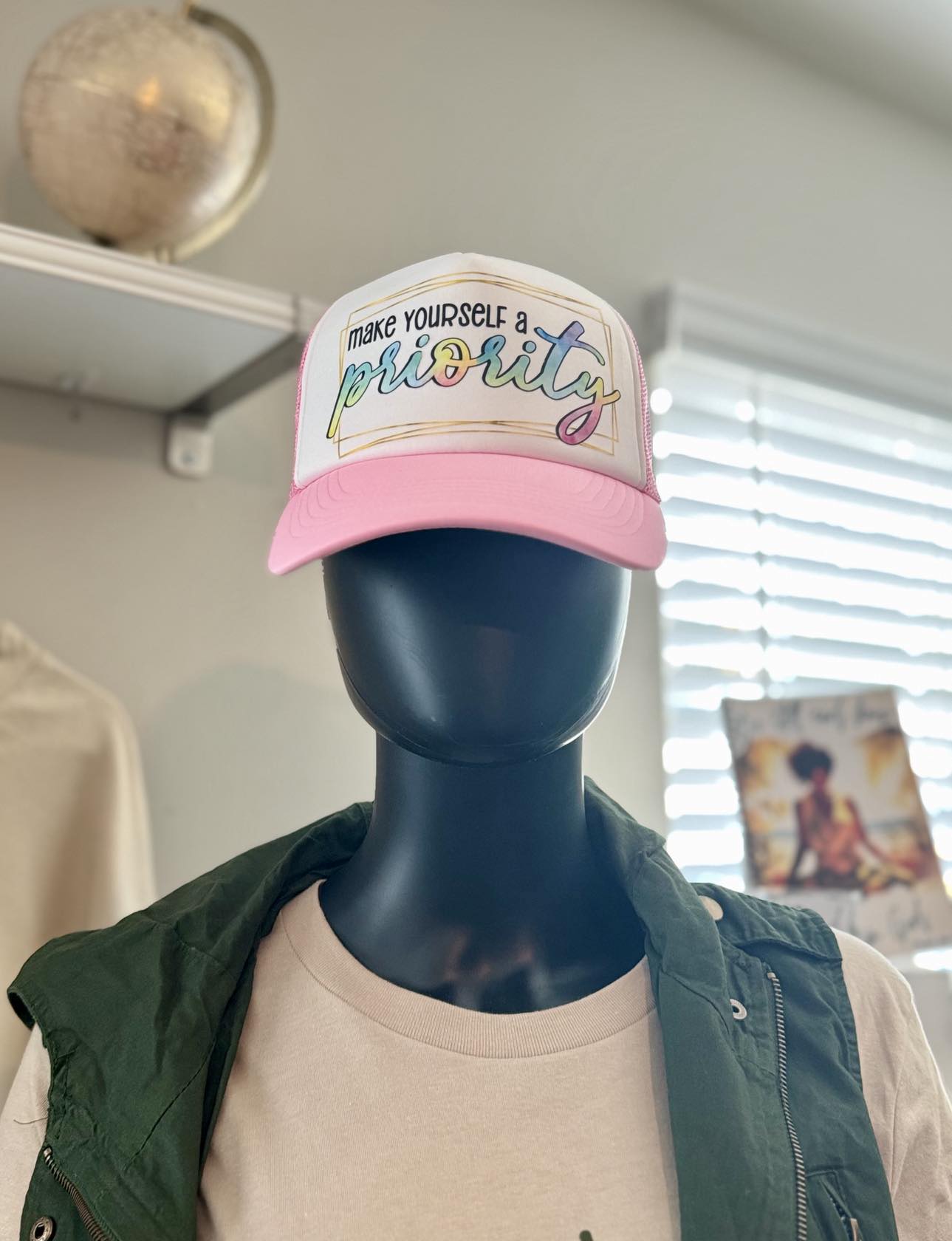 Make Yourself A Priority Custom Hat