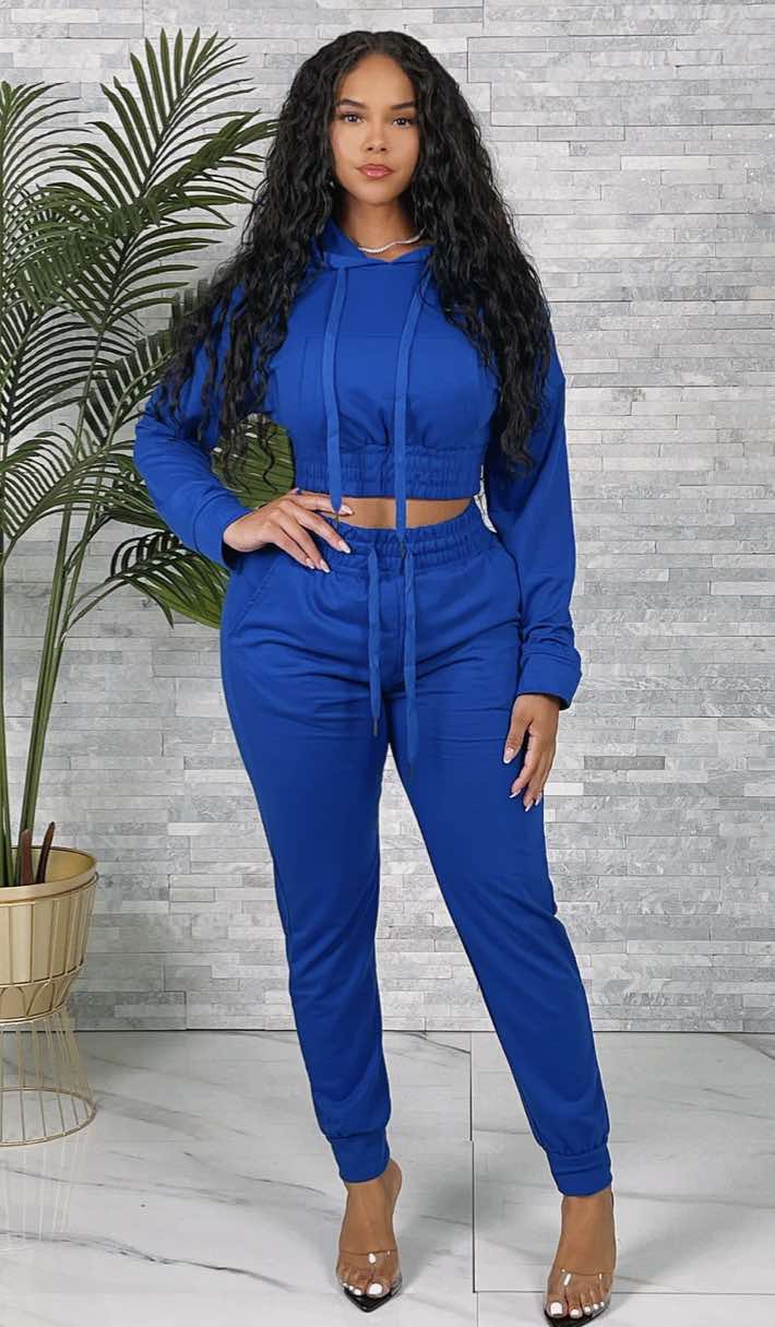 My Way Cropped Jogger Sets