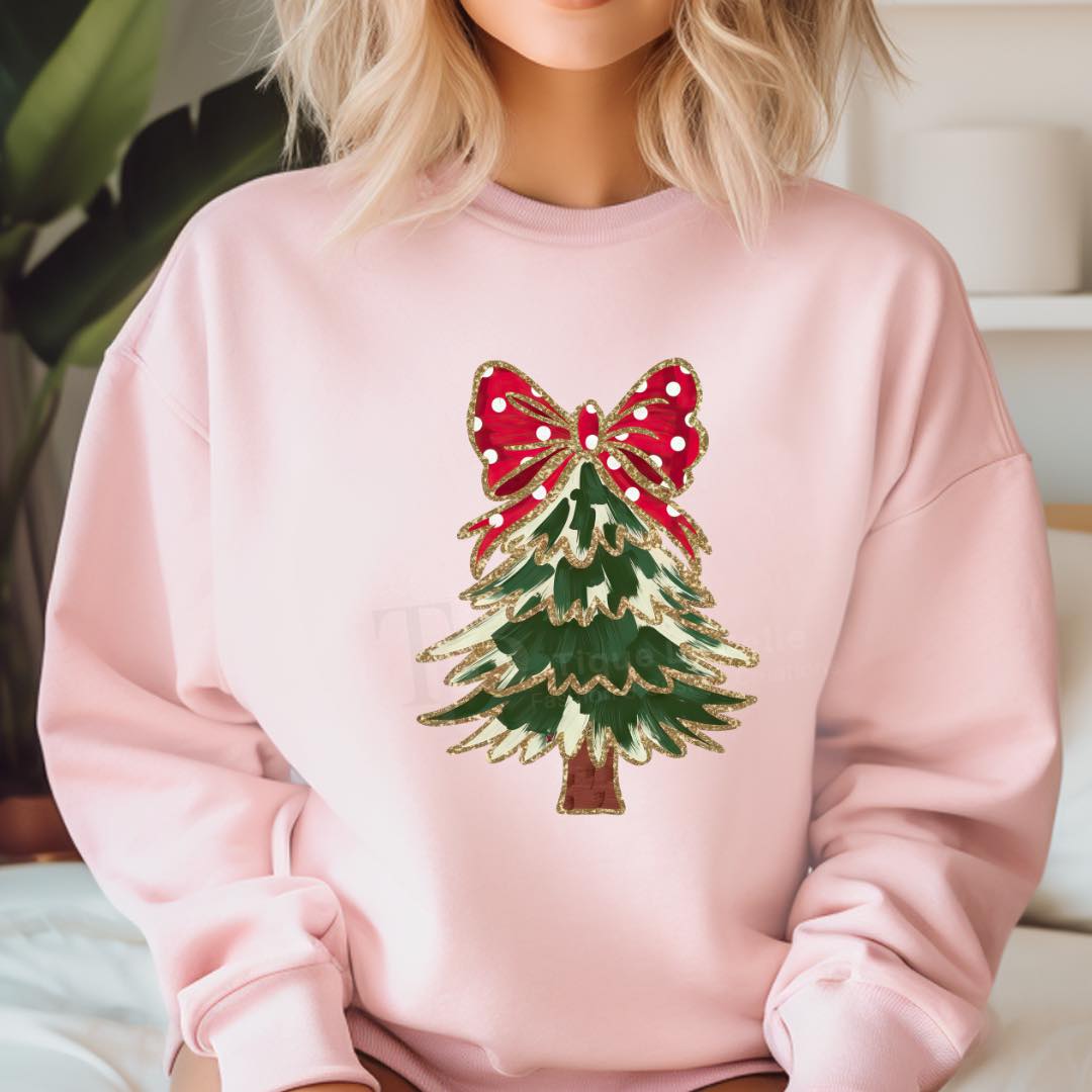 Chic Christmas Tree Sweatshirts