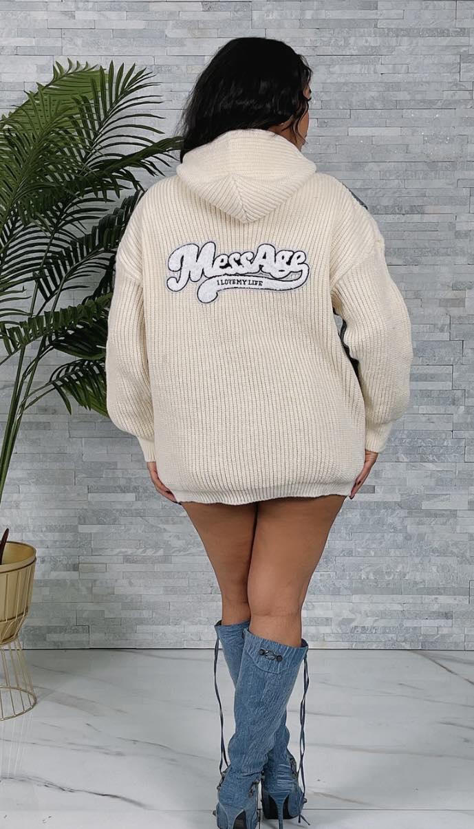 Love My Life Knitted Coat