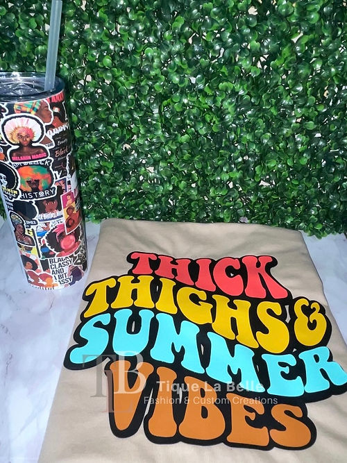 Thick Thighs & Summer Vibes Tee