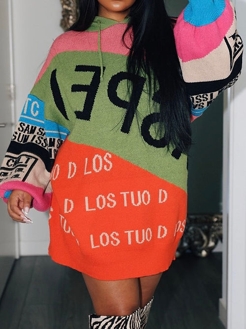 Lights Camera Action Sweater Dress