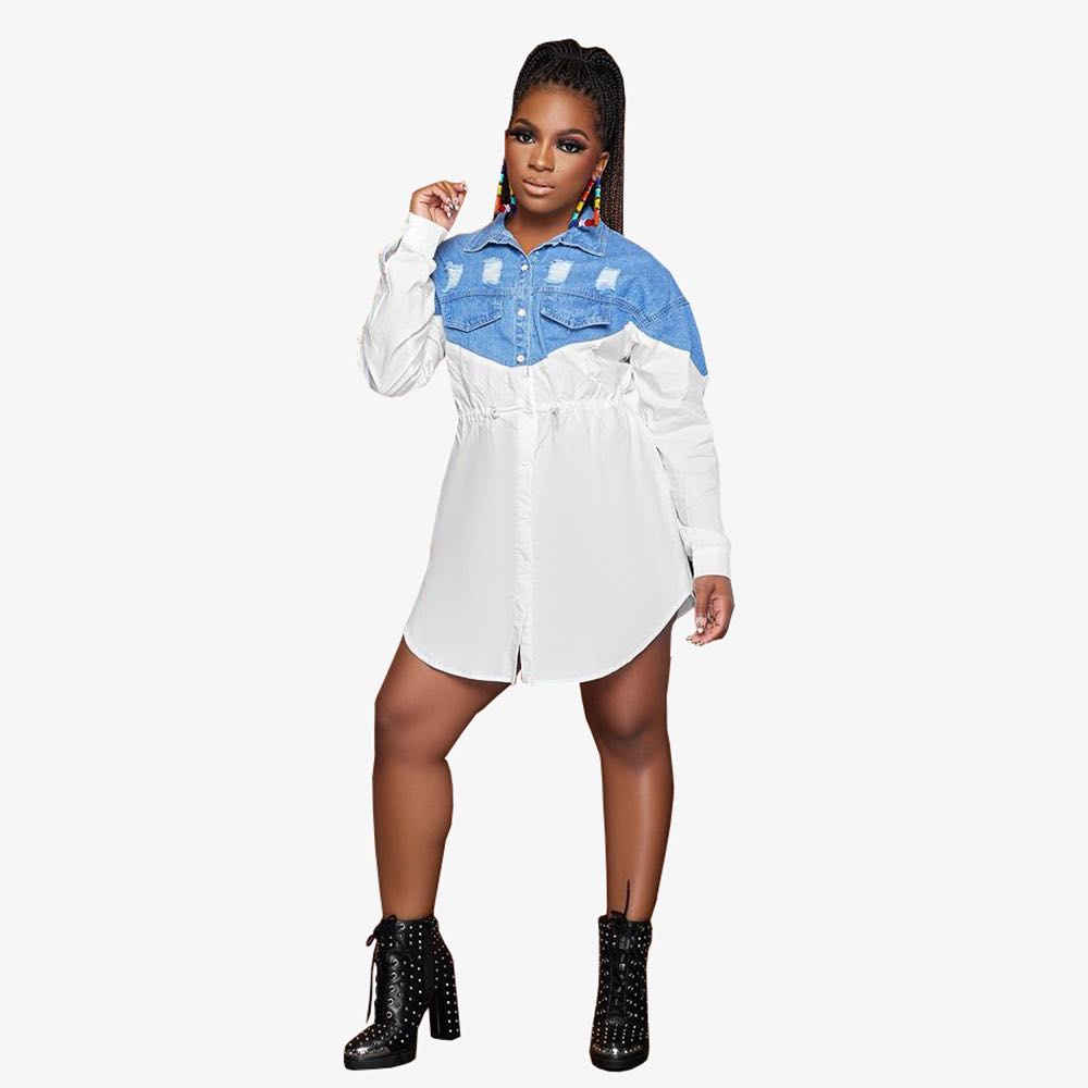 No Diggity Denim Tunic Dress