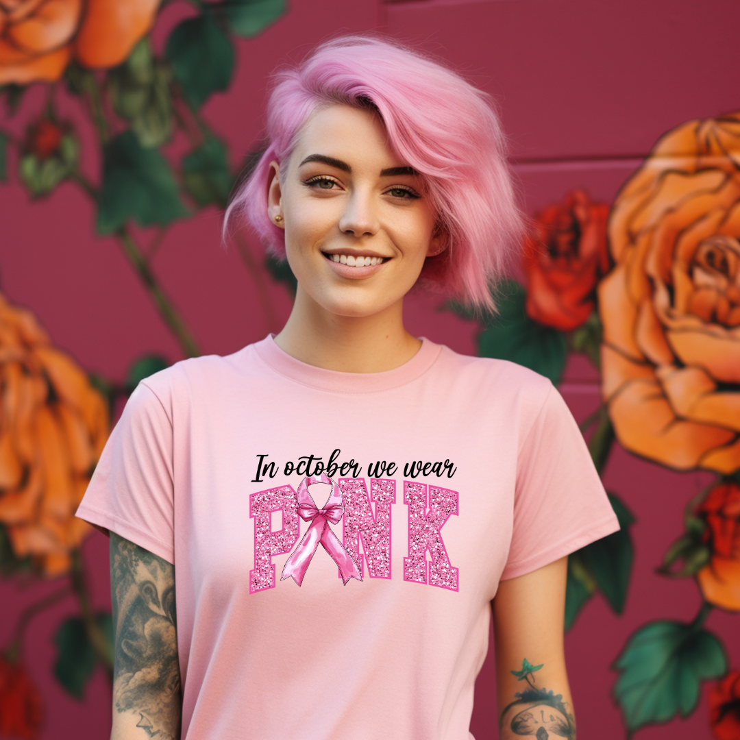 Sparkle Breast Cancer Awareness Shirts