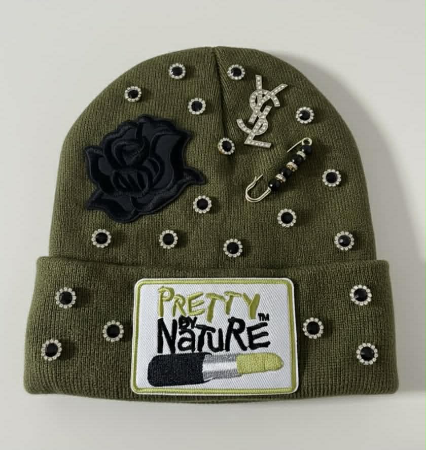 Satin-Lined Bling Beanies