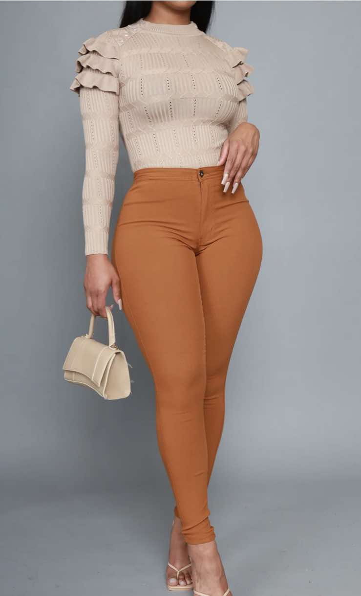 Pencil Jeans - Caramel