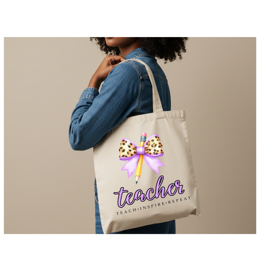 Inspired Teacher Tote and Tumbler