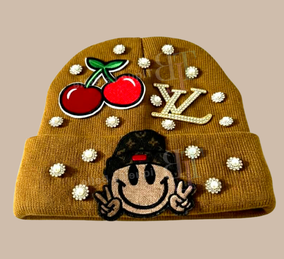 Satin-Lined Bling Beanies