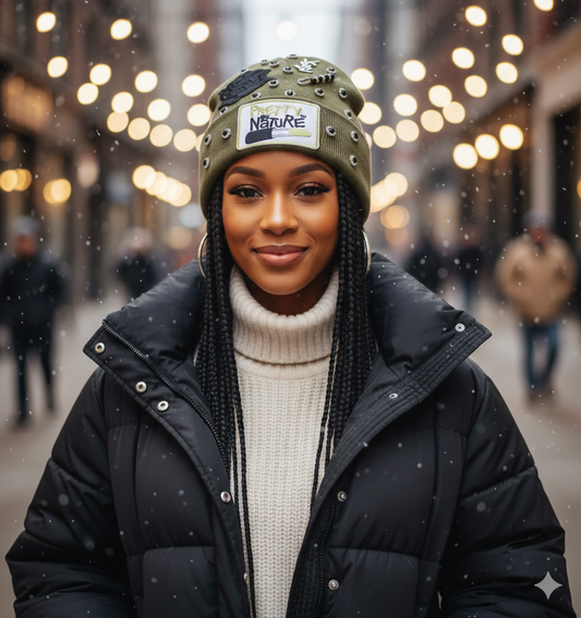 Satin-Lined Bling Beanies