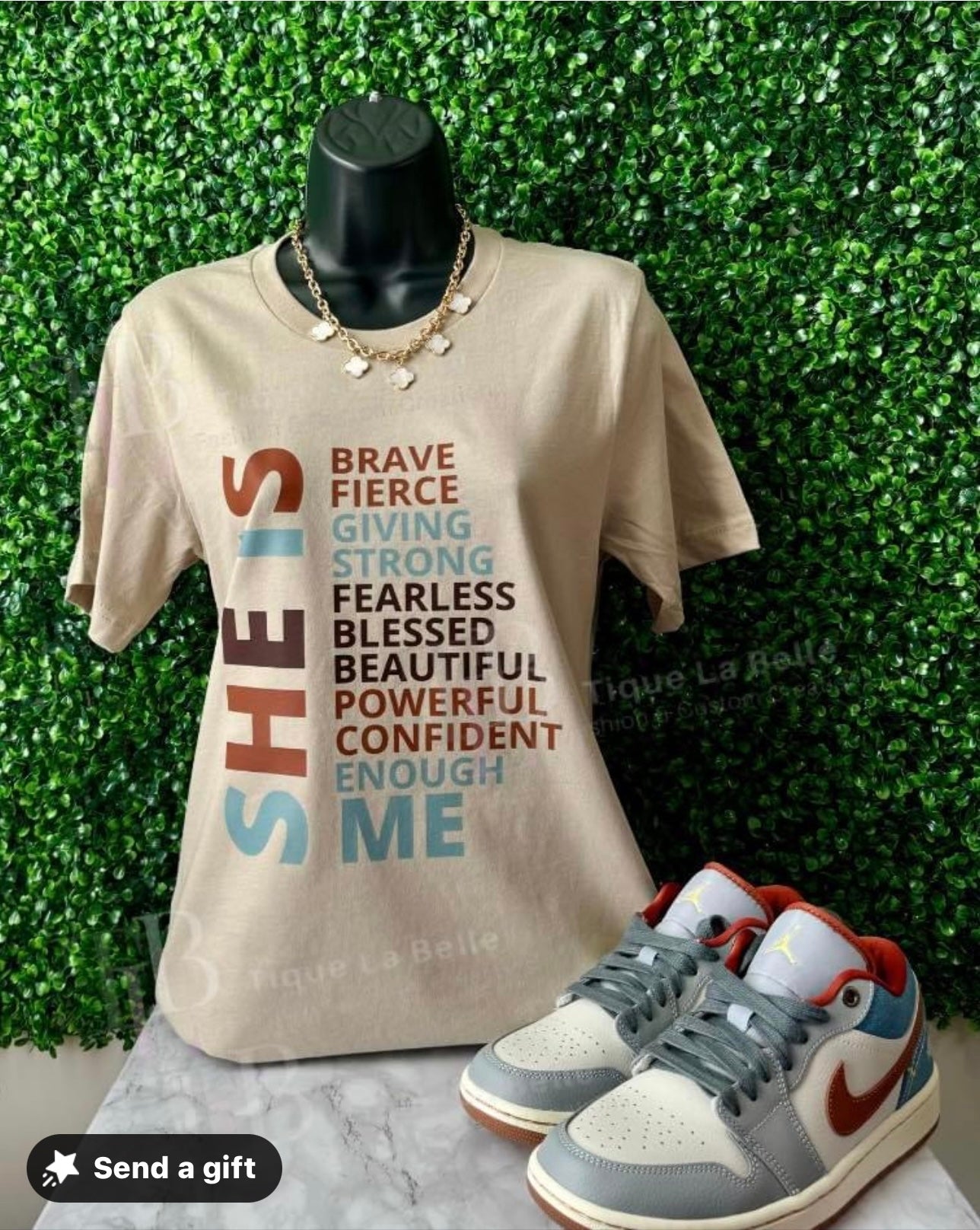 "She Is" Custom Tee